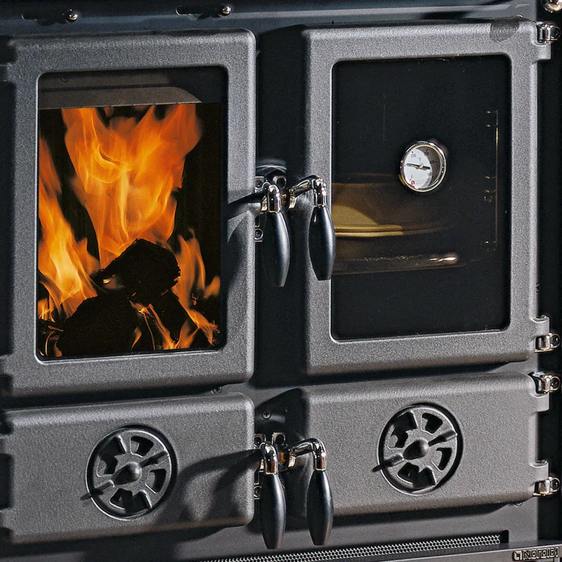 La Nordica Rosetta 16 cuisinière à bois pierre ollaire