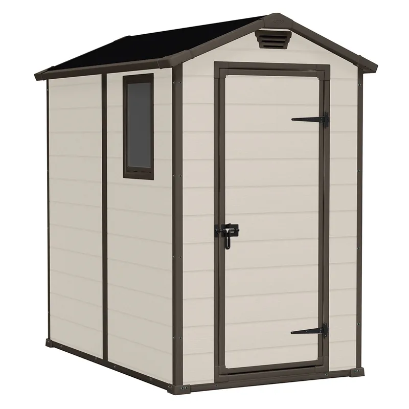 Keter Manor beige - Abri de jardin - Avec fenêtre latérale - 130x192x198 cm