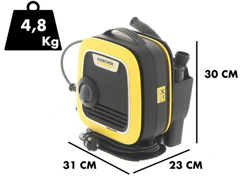 Nettoyeur haute pression électrique à eau froide Karcher K Mini portatif - 110 bars