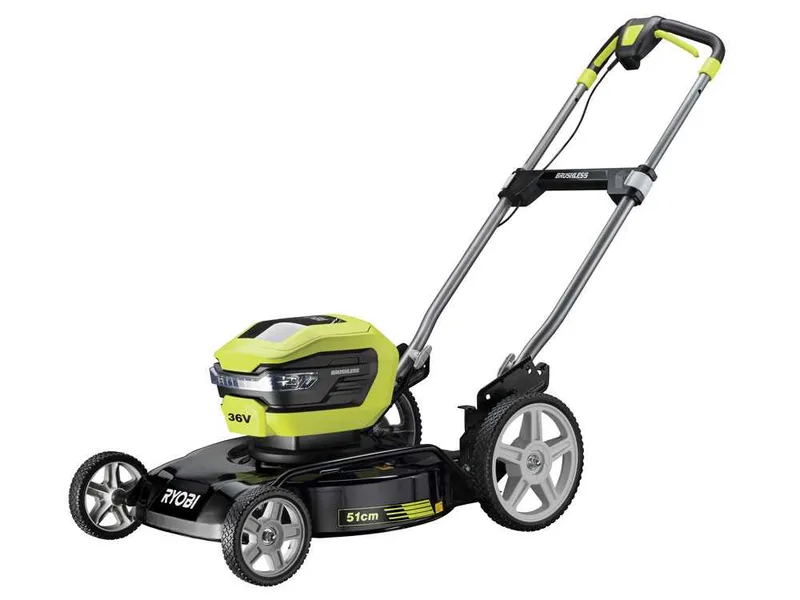 Tondeuse électrique à batterie ryobi RY36LMMX51A-140 seulement mulching - MAX power 36V - 4Ah - coupe de 51 cm