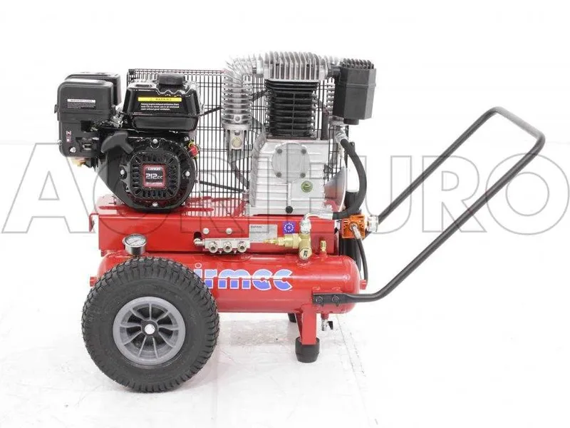 Motocompresseur Airmec TEB22-680 K25-LO (680 L/min) moteur Loncin G 210F, compresseur