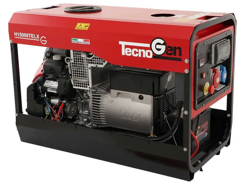TecnoGen H15000TELX - Groupe électrogène à essence 10.4 kW - Continu 9.4 kW triphasé