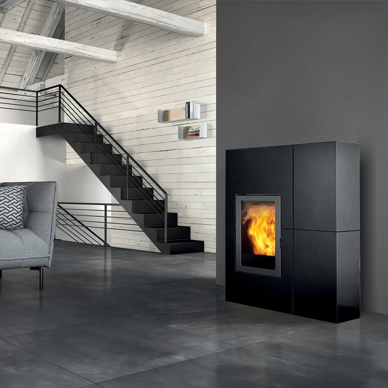 Edilkamin Blade 12++ Evo poêle à granulés acier noir