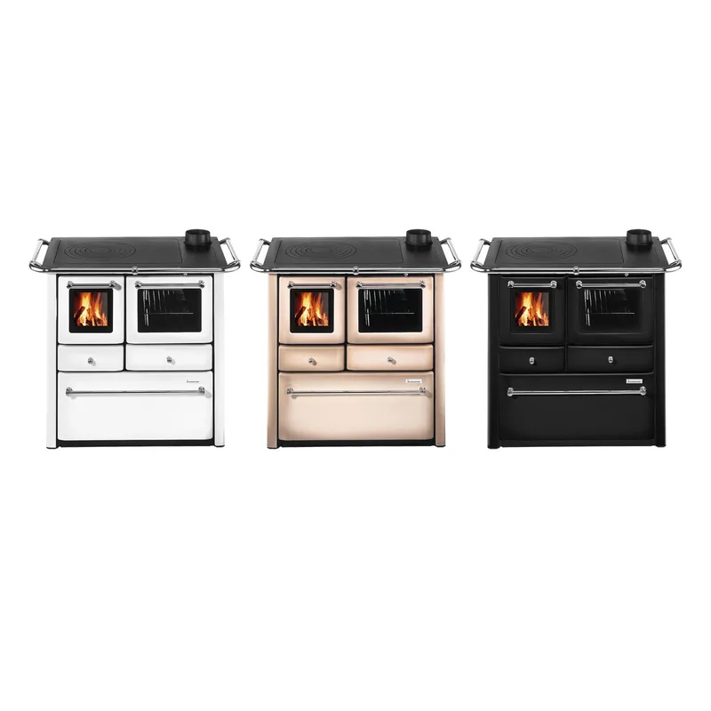Wamsler K 85 F Cuisinière en acier blanc, four à droite