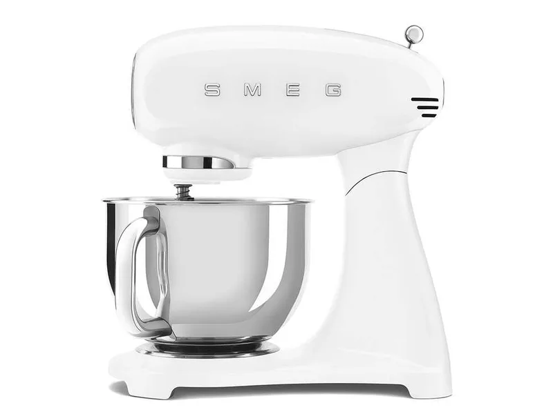 Smeg Full Color Blanc - Batteur mélangeur planétaire - Cuve en acier inoxydable de 4,8 litres
