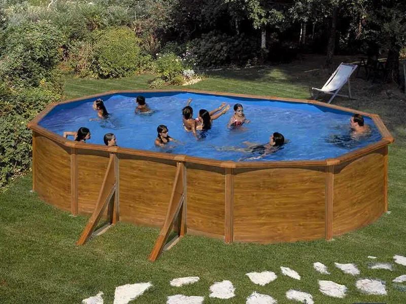 Gre Pacific Ovale 610 x 375 x 120 cm - Piscine hors-sol en acier