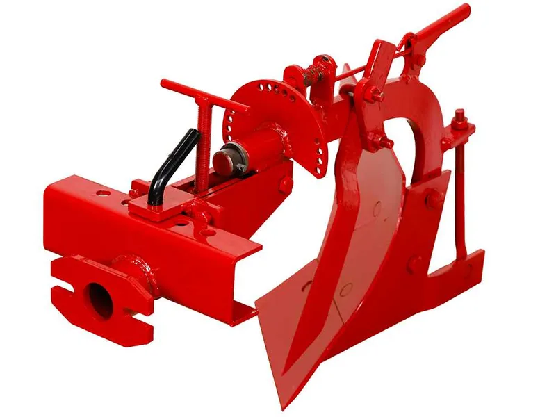 Charrue mono-soc MD-05 avec attelage réglable à deux boulons et barre porte-outils - Pour motoculteurs de 6 à 10 CV