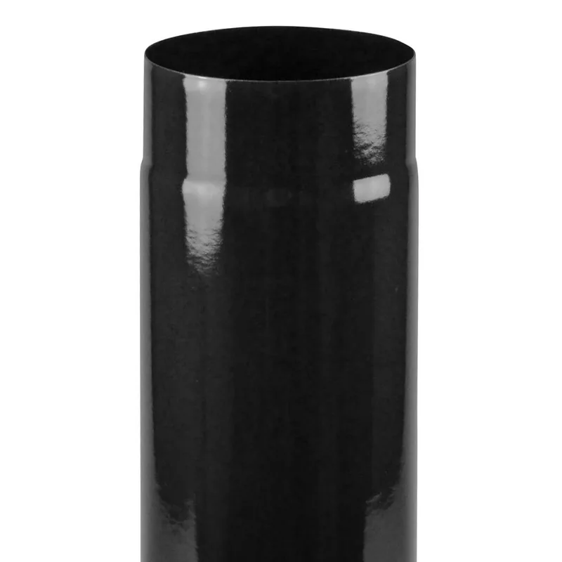 Tuyau de fumée / Tuyau de poêle émaillé 130mm - 500mm Noir