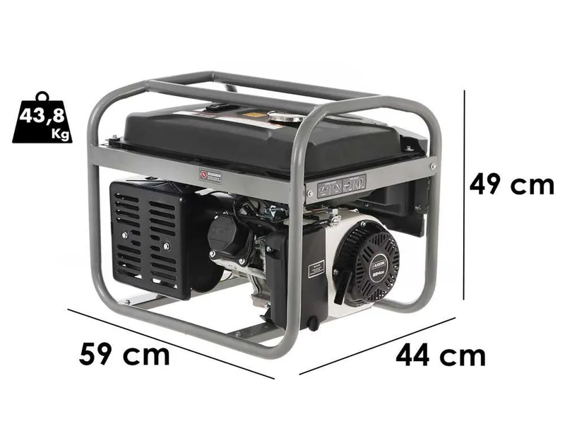 Blackstone BG 5050-X - Groupe électrogène avec AVR 3.6 kw - Continue 3.2 kW Monophasé