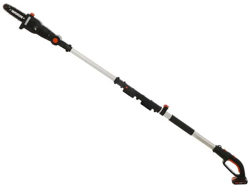 Worx WG908E - Élagueuse /Taille-haie multifonction à batterie sur perche - batterie 20V 2Ah