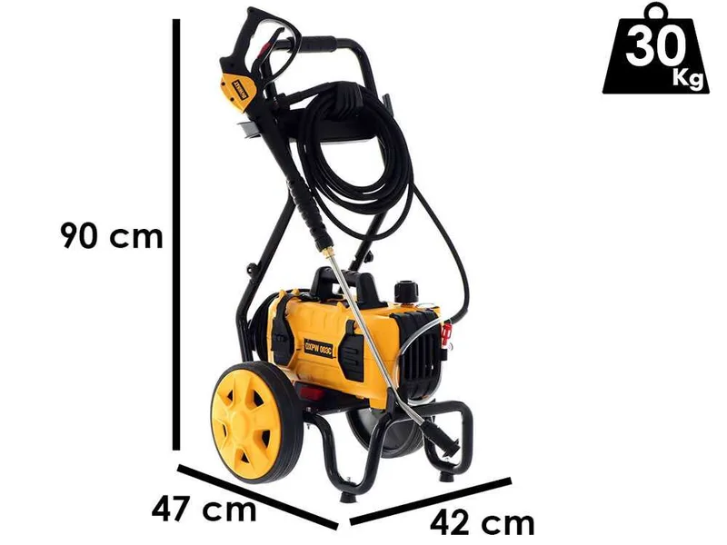 Nettoyeur haute pression DeWalt dxpw 003CE kart de 150 bars max - 630L/H débit Max - avec chariot amovible