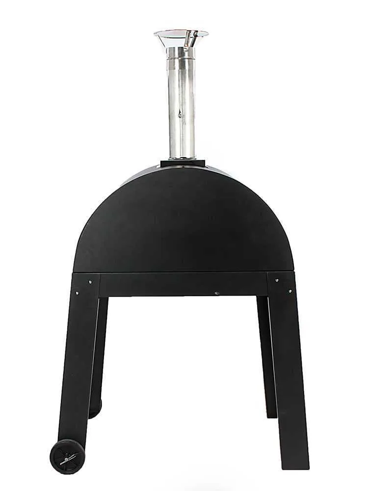 AgriEuro Mini Cibus - Four à bois pour pizza d'extérieur 60x40 - Capacité de cuisson : 1 pizza