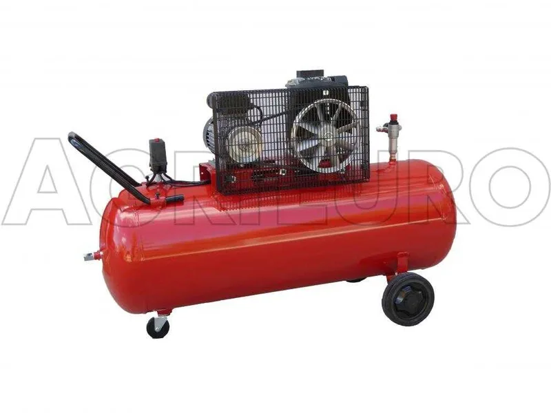 Fini Advanced MK 103-200-3M - Compresseur d'air électrique monophasé à courroie - Moteur 3 CV - 200 L