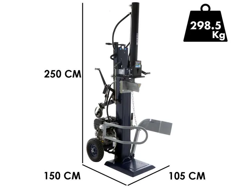 BullMach BM-LS-BS 22 V - Fendeuse à bois thermique - Verticale - B&S XR1450