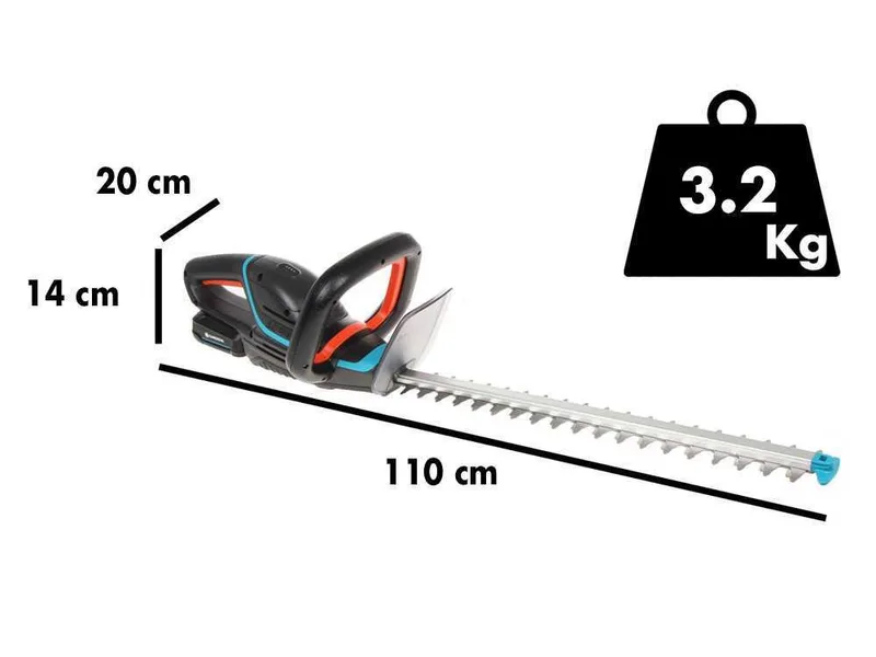 Gardena ComfortCut P4A - Taille-haie à batterie avec lame 60 cm