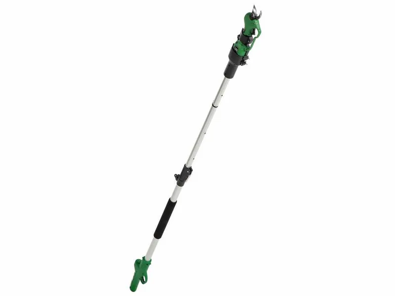GreenBay TopCut 28 - Sécateur électrique de taille sur perche - 2x 16.8V 2Ah - 150/210 cm - Diamètre de coupe 28 mm