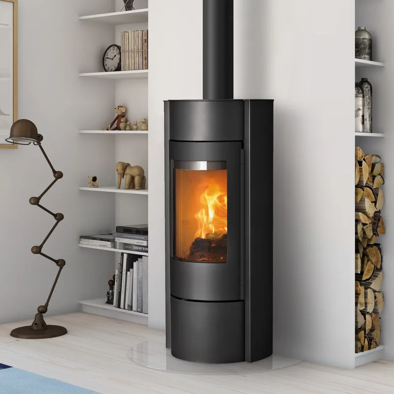 Lotus Prestige MST poêle à bois noir, incl. PowerStones, DIBt