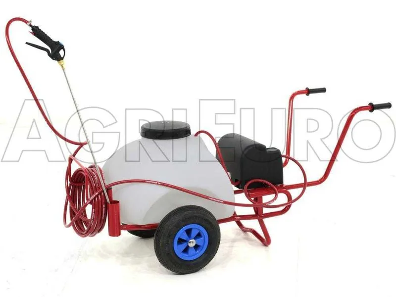 Pulvérisateur à batterie 12 V de 70 l - Pompe de pulvérisateur électrique sur chariot