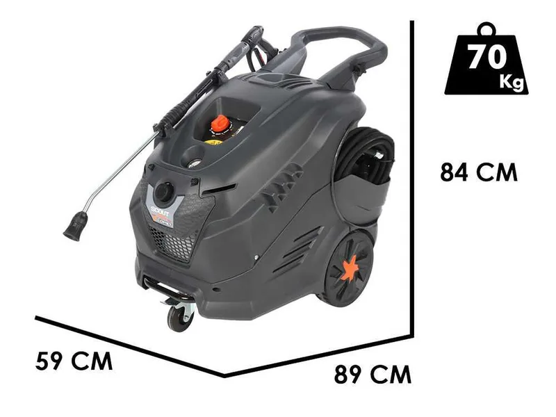 Comet New Scout Evo 160 Classic - Nettoyeur haute pression professionnel à eau chaude - 160 bar max - 600 l/h