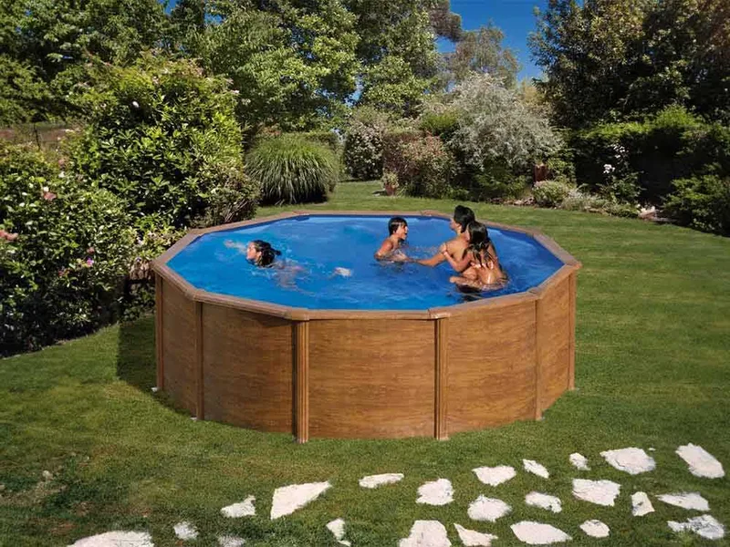 Gre Pacific Ronde Ø460 x 120 cm - Piscine hors-sol en acier