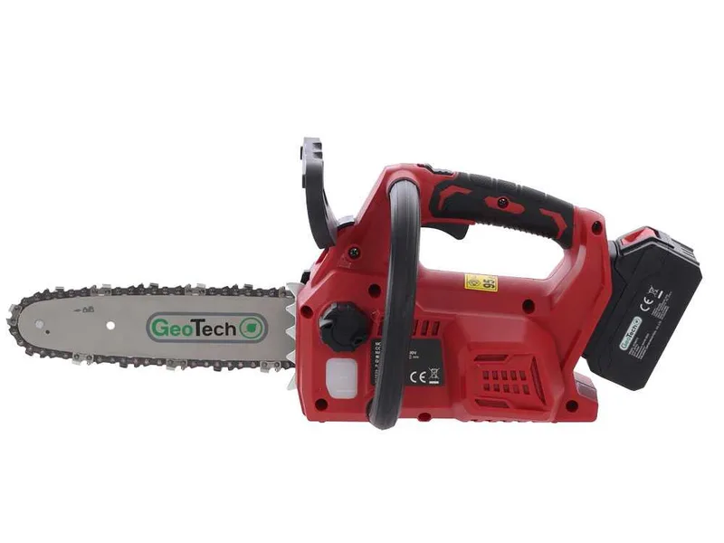 GeoTech X-Line CM-20V - Tronçonneuse d'élagage à batterie 20 V 2 Ah - Guide de 25 cm