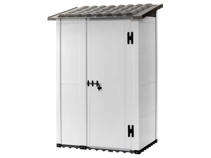 Garofalo Urban 100 - Abri de jardin - Avec porte décentrée - 122,5 x 82,5 x 201 cm