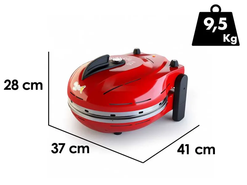 Spice Electronics Diavola Pro V 2.0 Rouge - Four à pizza électrique - Pierre réfractaire