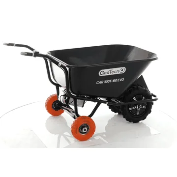 Brouette électrique GeoTech CAR 300T-160 EVO - Batterie de 40V et 6 Ah