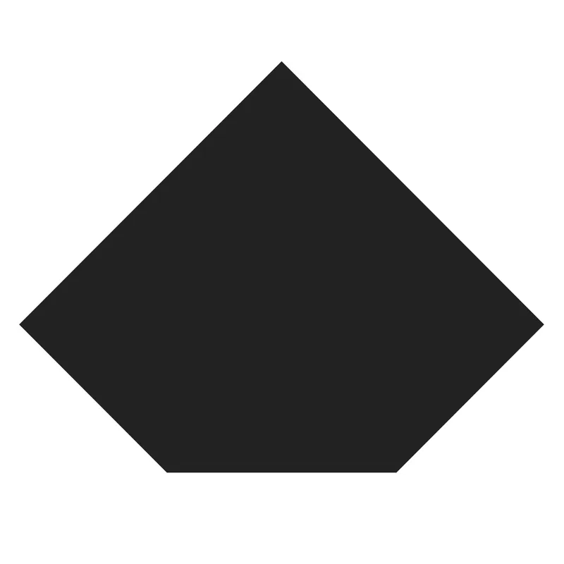 Plaque de sol Raik B5 diamant noir revêtue par poudre 1100 x 1100 mm