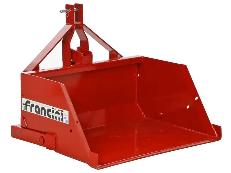 Francini PR 100 - Godet arrière hydraulique pour tracteur - de 100 cm - Capacité 400 Kg