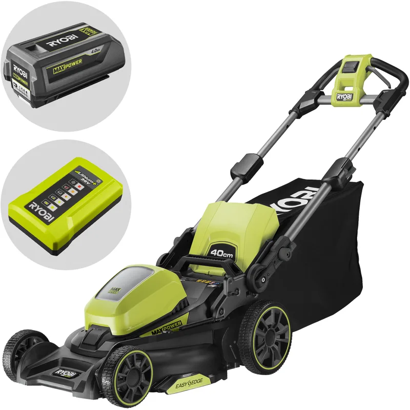 Ryobi RY36LM40A-140 - Tondeuse à gazon à batterie - MAX POWER 36V/4Ah - Largeur de coupe 40 cm