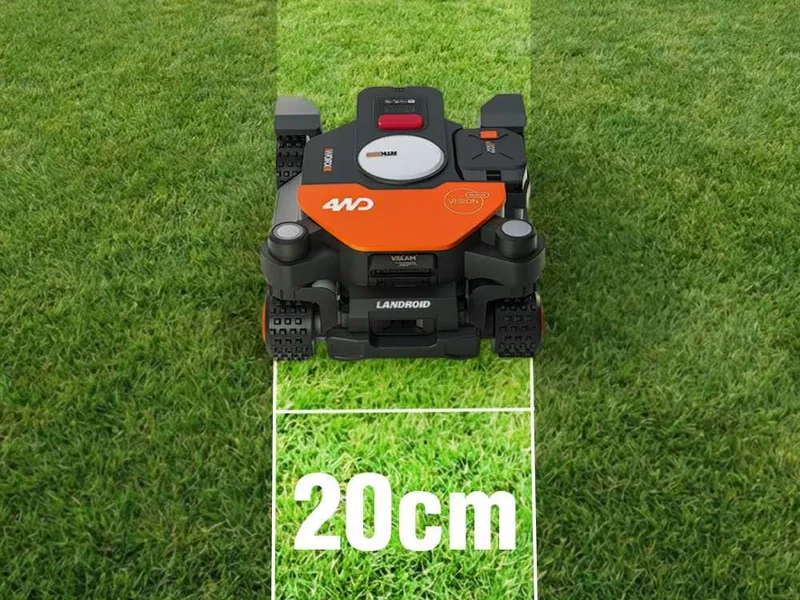 Worx Landroid Vision Cloud WR340E - Robot tondeuse 4 WD - Sans installation - Garage inclus