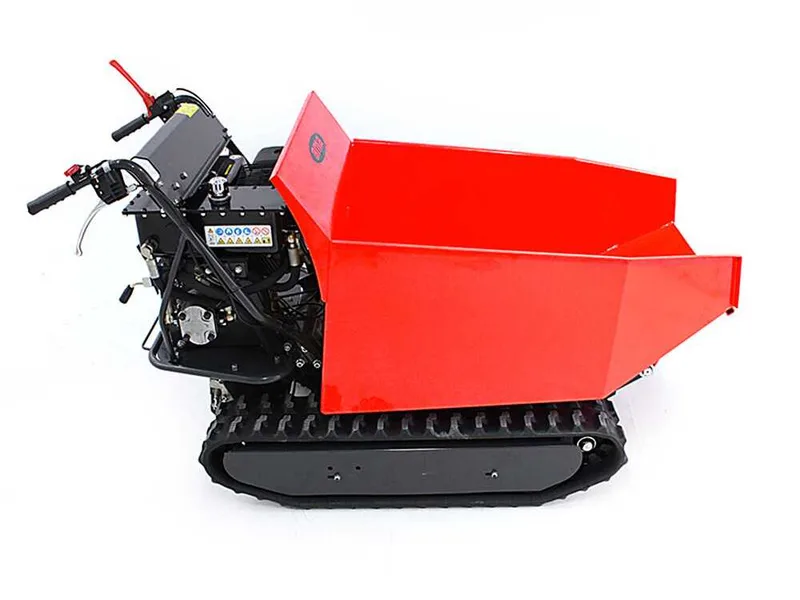 Brouette à chenilles AMA TAG500TD avec benne dumper hydraulique - Charge 500 kg