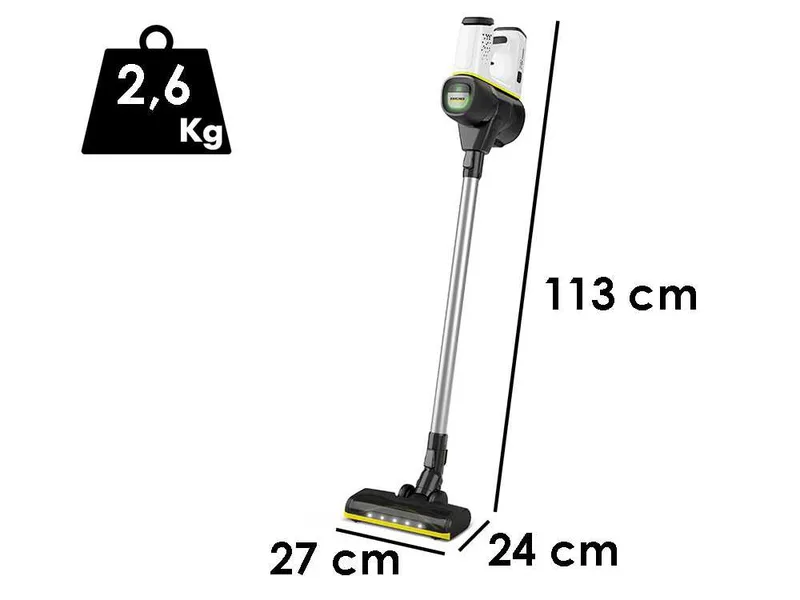 Karcher VC 6 Sans fil ourFamily Pet - Balai électrqiue - 25.2 V - 2.5 Ah