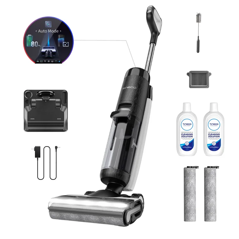 Tineco Floor One S7 Premium - Nettoyeur de sols à batterie smart - 3 en 1 : lave, sèche et aspire
