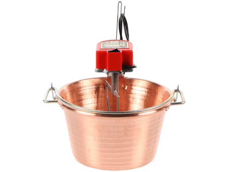 NuovaFac Cuoca Automatica à induction - Chaudron électrique en cuivre martelé - 9L - 5W