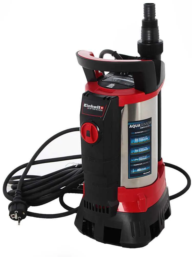 Pompe immergée électrique pour eaux chargées Einhell GE-DP 7935 N-A ECO - Aquasensor - 790 W
