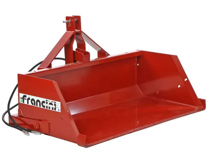 Francini PR 130 - Godet arrière hydraulique pour tracteur - de 130 cm - Charge 500Kg