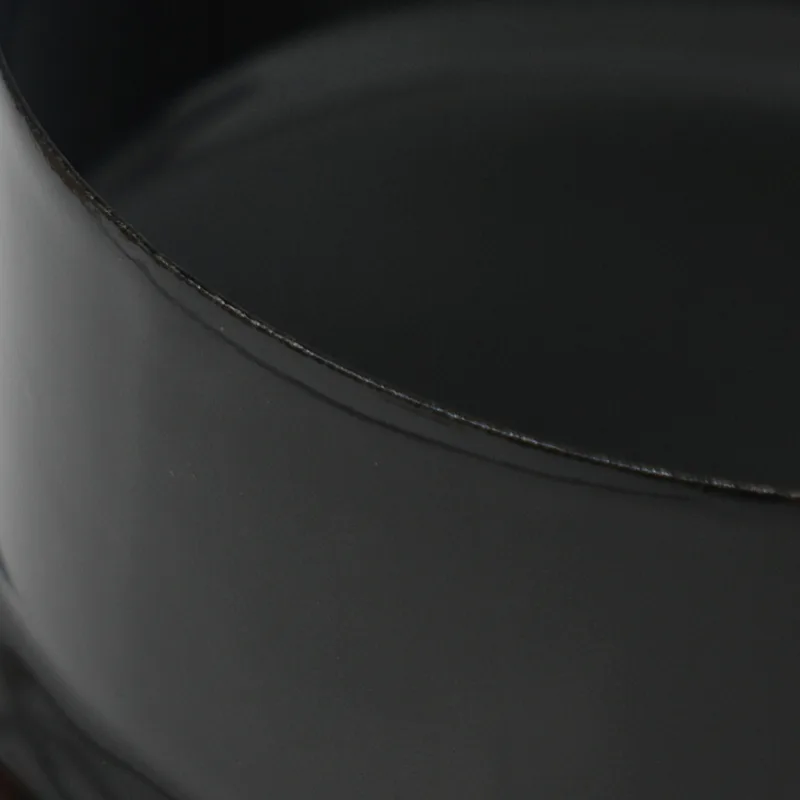 Réduction de tuyau de poêle / conduit de fumée émaillé 150 mm - 120 mm noir