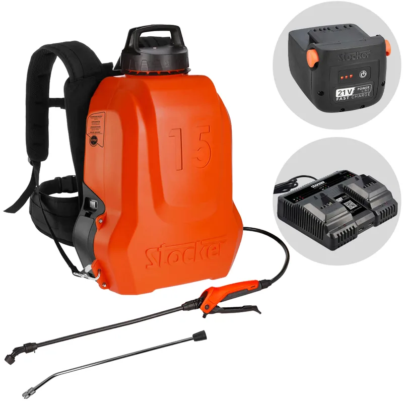 Stocker Ergo 15 L - Pulvérisateur dorsal à batterie - 21 V/2.6 Ah