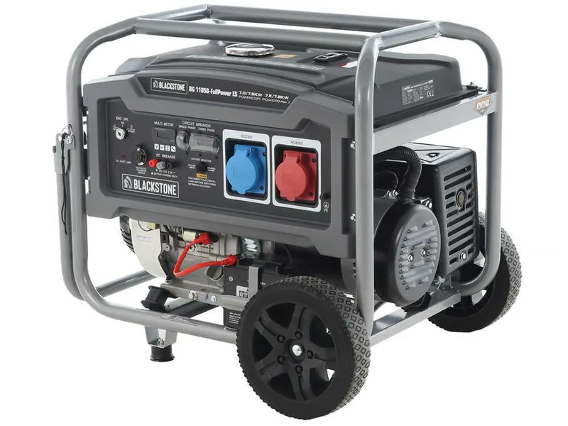 BlackStone BG 11050 - Groupe électrogène à essence avec AVR 7.8 kw - Continue 7.5 kW Full-Power + ATS