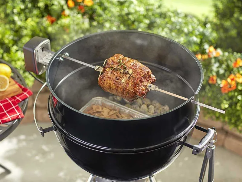 Tournebroche pour barbecue à charbon Weber 57 cm
