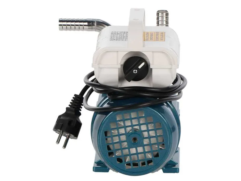 Tellarini ALM 20 L-SR - Pompe électrique de transfert en acier inoxydable - Raccord en acier inoxydable courbés + droits - Monophasée - 230V - Choisissez vos raccords