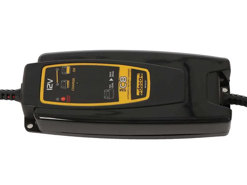 Deca SM C8 - Chargeur de voiture automatique - 12V - Batteries de voiture et moto jusqu'à 35Ah