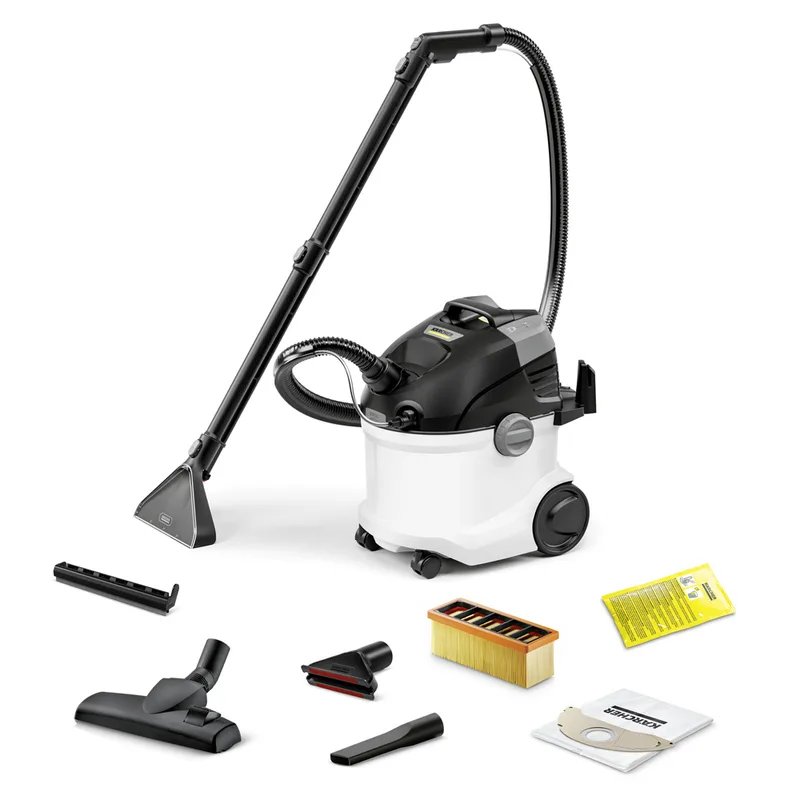 Karcher SE 5 - Nettoyeur moquettes - aspirateur liquides avec bidon eau propre/sale 4 L - 1000 W
