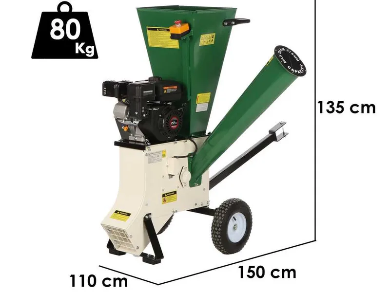GreenBay GB-WDC 75 L - Broyeur thermique - Moteur à essence Loncin 7 CV