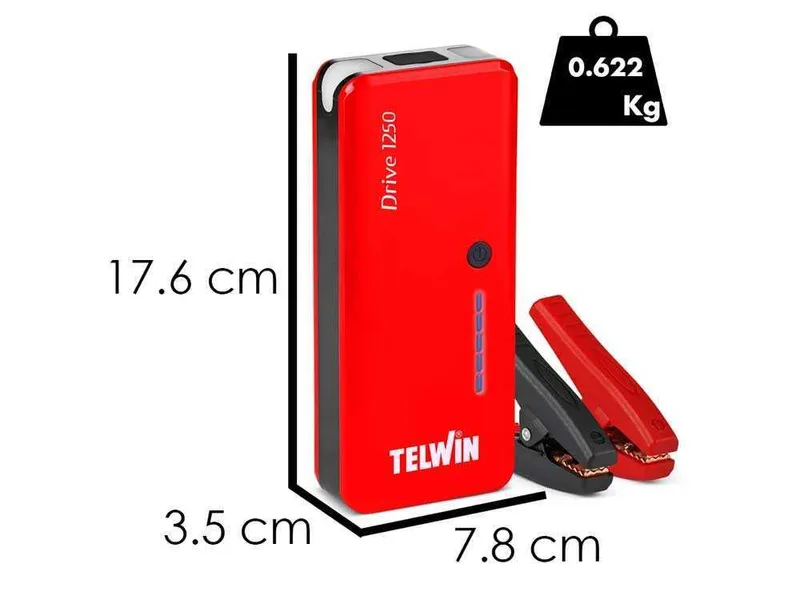 Telwin Drive 1250 - Démarreur portable multifonction - power bank