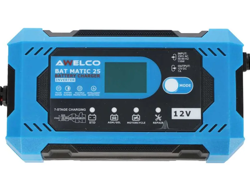 Awelco BAT MATIC 25 - Chargeur et mainteneur de charge - 12 V