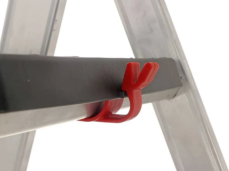 S.T.P. Issima, 4 marches, 1,51 m - Échelle en aluminium avec tréteau