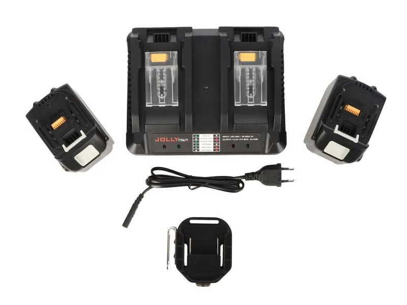 Jolly - Kit d’alimentation V50 - 2 batteries 18 V 9 Ah - Chargeur 220/18 V